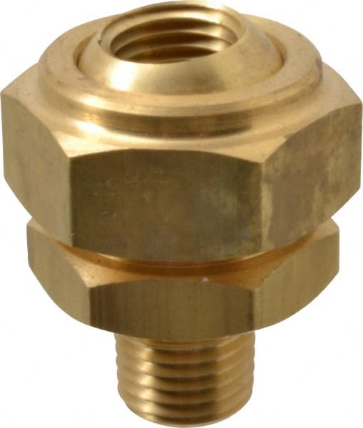 Bete Fog Nozzle 1/4X1/4SJ@4 Brass Adjustable Swivel Joint Nozzle: 1/4" Pipe, 40 to 70 ° Spray Angle 
