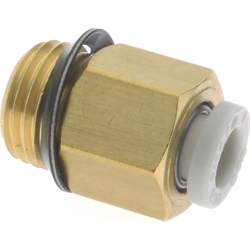 Push-to-Connect Tube Fitting: Connector, 1/8" Thread