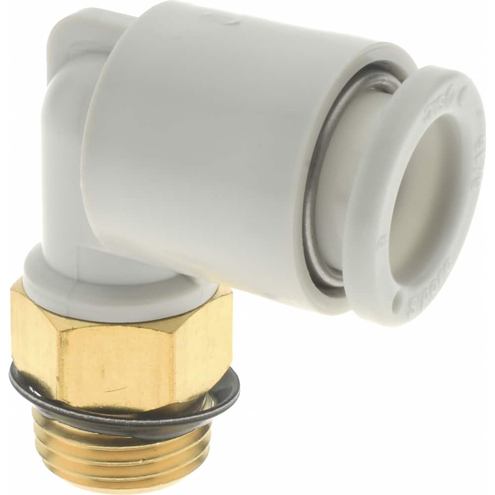 Push-to-Connect Tube Fitting: Male Elbow, 1/8" Thread