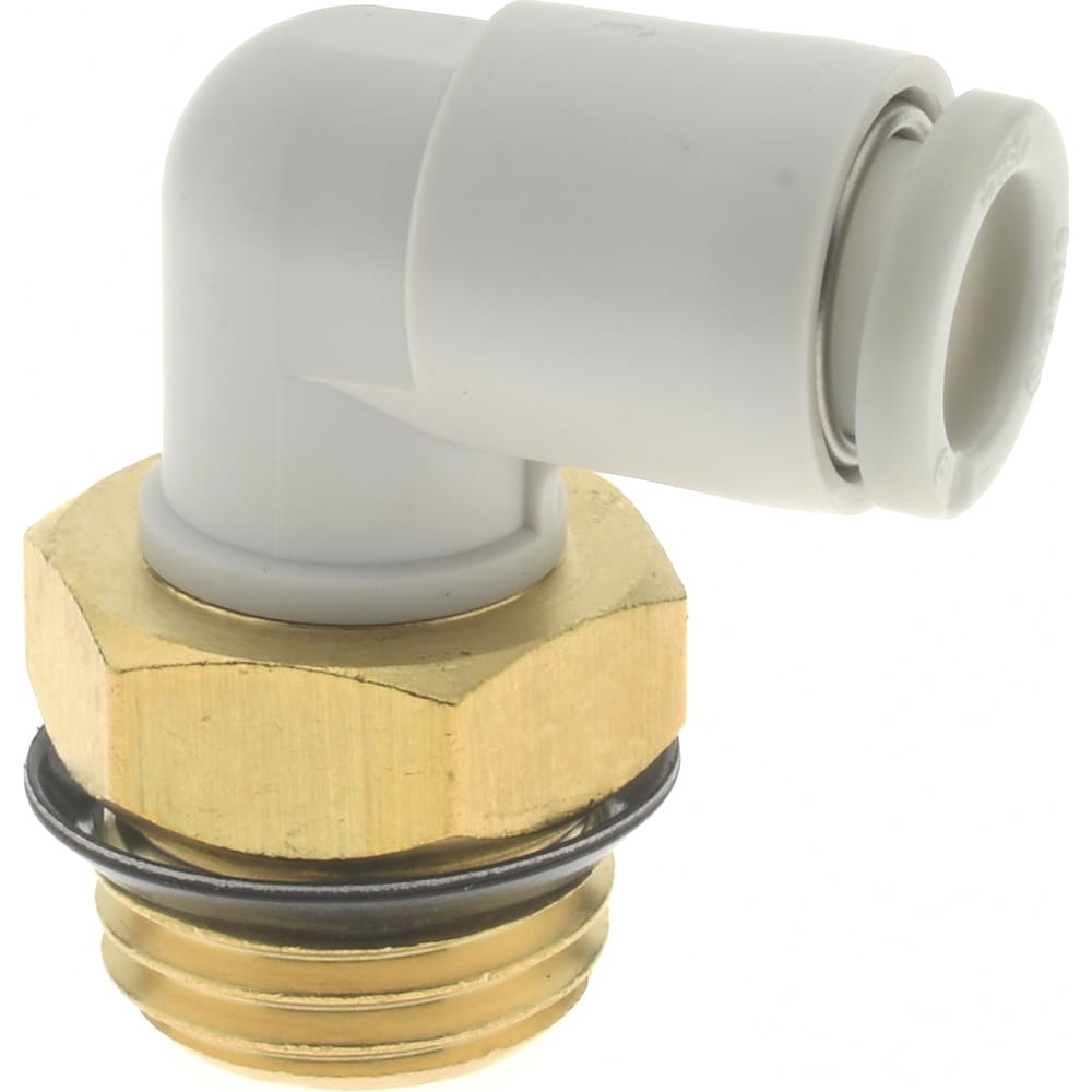 Push-to-Connect Tube Fitting: Male Elbow, 1/4" Thread