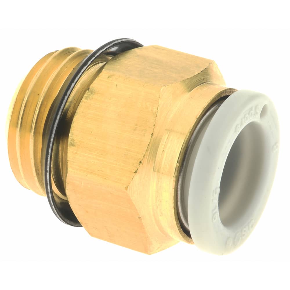 Push-to-Connect Tube Fitting: Connector, 1/4" Thread