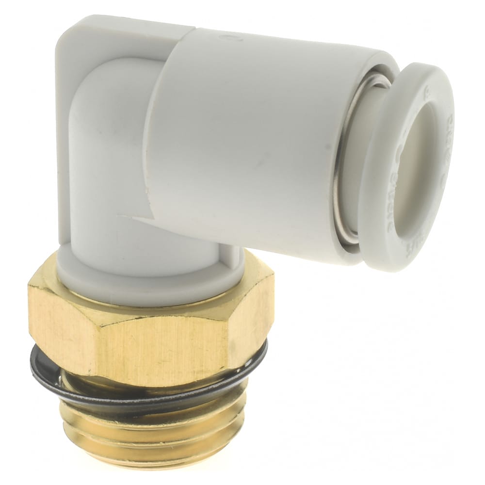 Push-to-Connect Tube Fitting: Male Elbow, 1/4" Thread