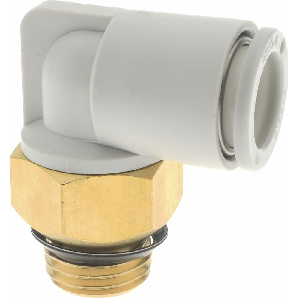 Push-to-Connect Tube Fitting: Male Elbow, 1/4" Thread