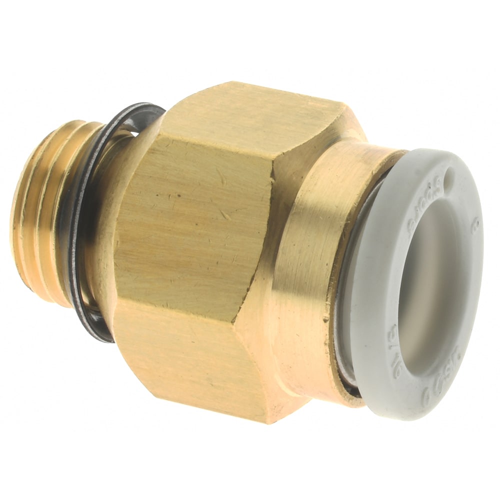 Push-to-Connect Tube Fitting: Connector, 1/8" Thread