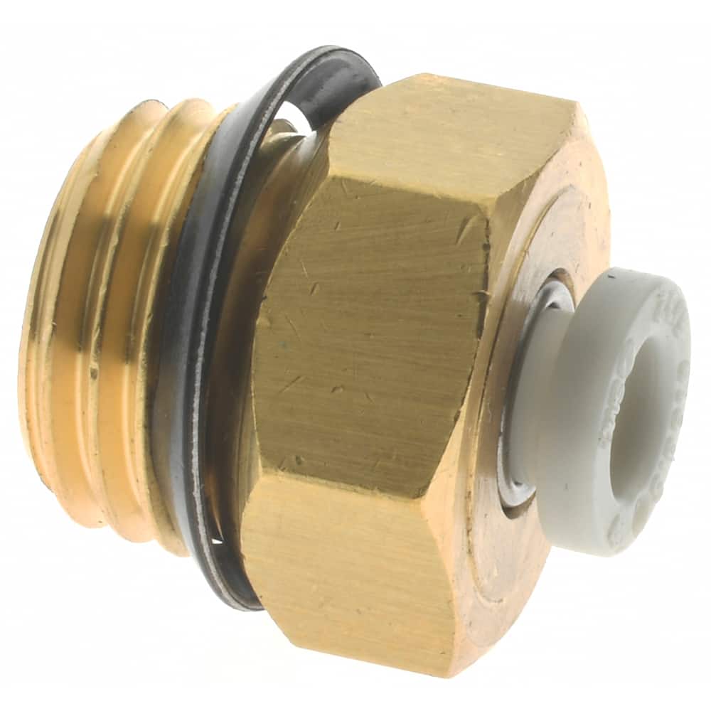 Push-to-Connect Tube Fitting: Connector, 1/4" Thread