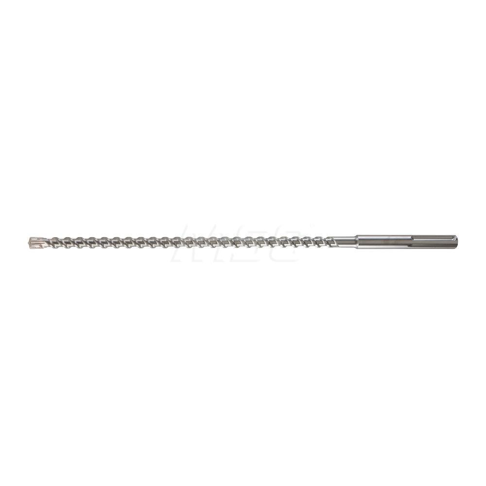 7/8" Dia, SDS-Max Shank, Carbide-Tipped Rotary & Hammer Drill Bit - 8" Usable Length, 13" OAL