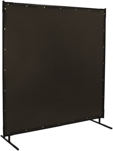 6 Ft. Wide x 6 Ft. High x 3/4 Inch Thick, 14 mil Thick Transparent Vinyl Portable Welding Screen Kit