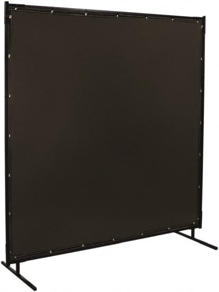 8 Ft. Wide x 6 Ft. High x 3/4 Inch Thick, 14 mil Thick Transparent Vinyl Portable Welding Screen Kit