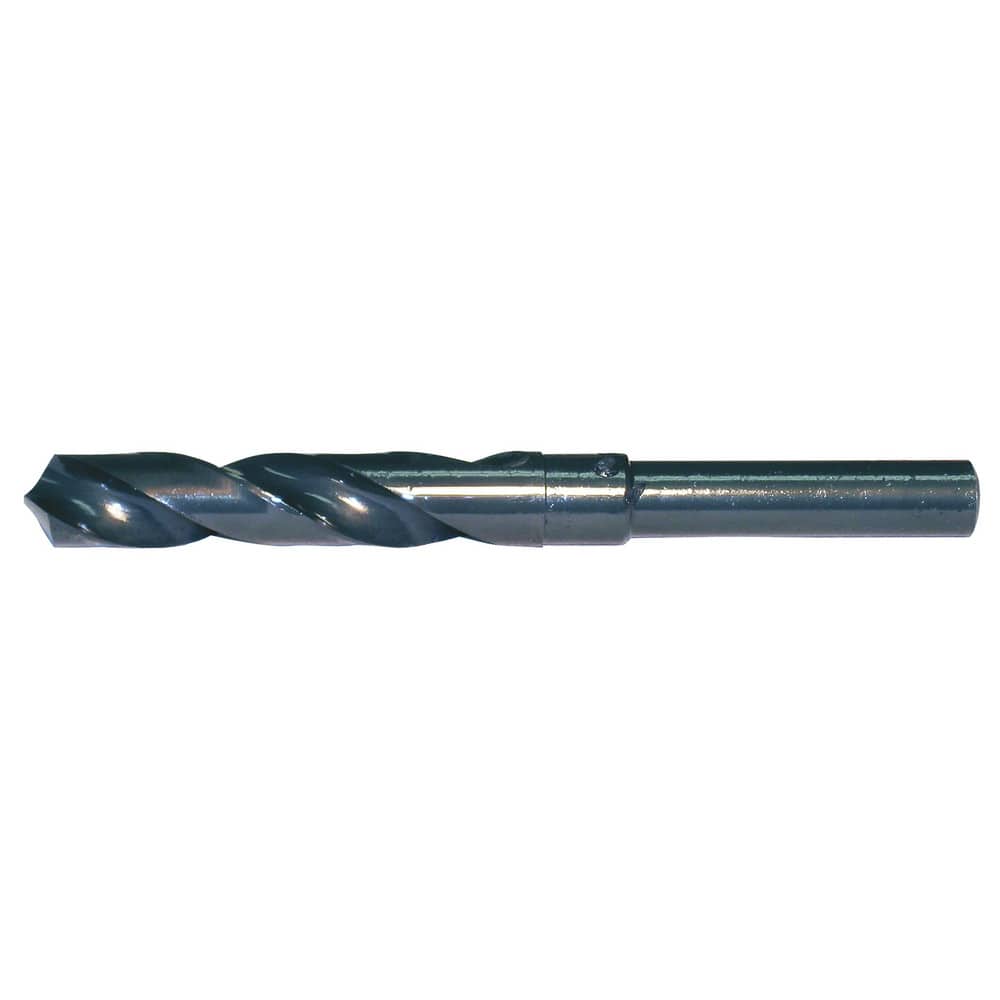 Cle-Line C20755 Reduced Shank Drill Bit: 15/16 Dia, 1/2 Shank Dia, 118 0, High Speed Steel 