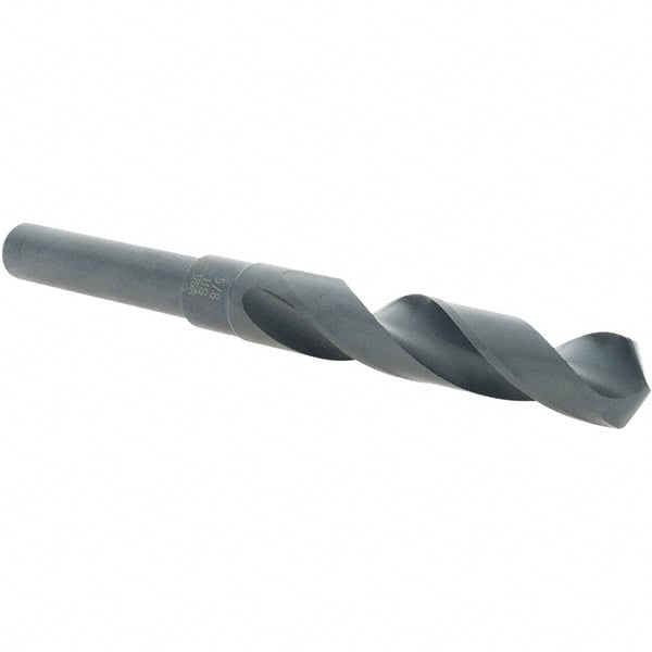 Cle-Line C20740 Reduced Shank Drill Bit: 5/8 Dia, 1/2 Shank Dia, 118 0, High Speed Steel 