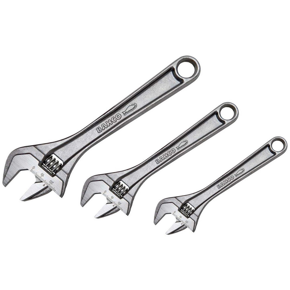 Williams Adjustable Wrench Set 3 Pc, 61/8 in 83/4 in Wrench MSC Industrial Supply Co.