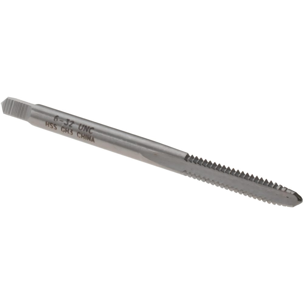 Kennametal - Straight Flute Tap: #6-32 UNC, 3 Flute, Plug