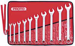 PROTO J1200GASD Combination Wrench Set: 10 Pc, Inch Image