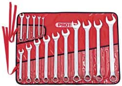 PROTO J1200P-MASD Combination Wrench Set: 15 Pc, Metric Image