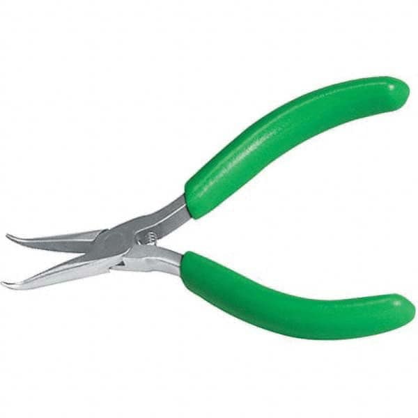 5" OAL, Smooth Jaw, Bent Nose Pliers