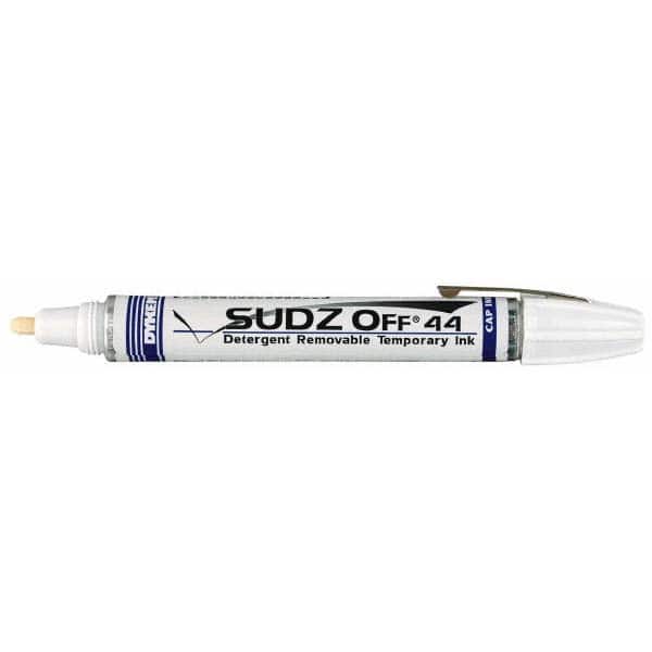 Marker: White, Water-Resistant, Broad Point