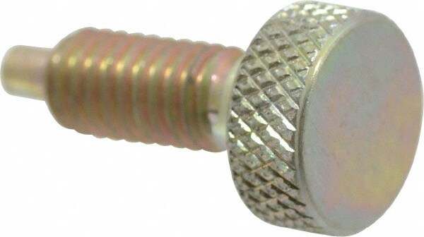 5/16-18, 5/8" Thread Length, 0.154" Max Plunger Diam, 1 Lb Init to 6 Lb Final End Force, Knob Handle Plunger