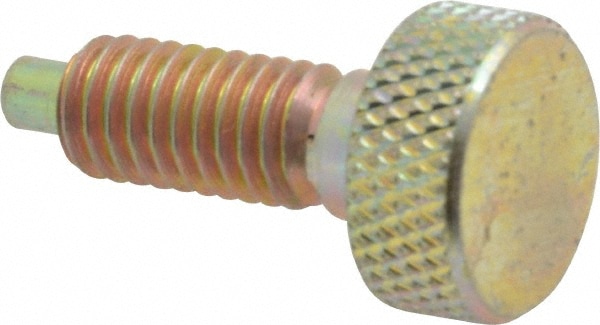 3/8-16, 3/4" Thread Length, 0.185" Max Plunger Diam, 1 Lb Init to 8 Lb Final End Force, Knob Handle Plunger