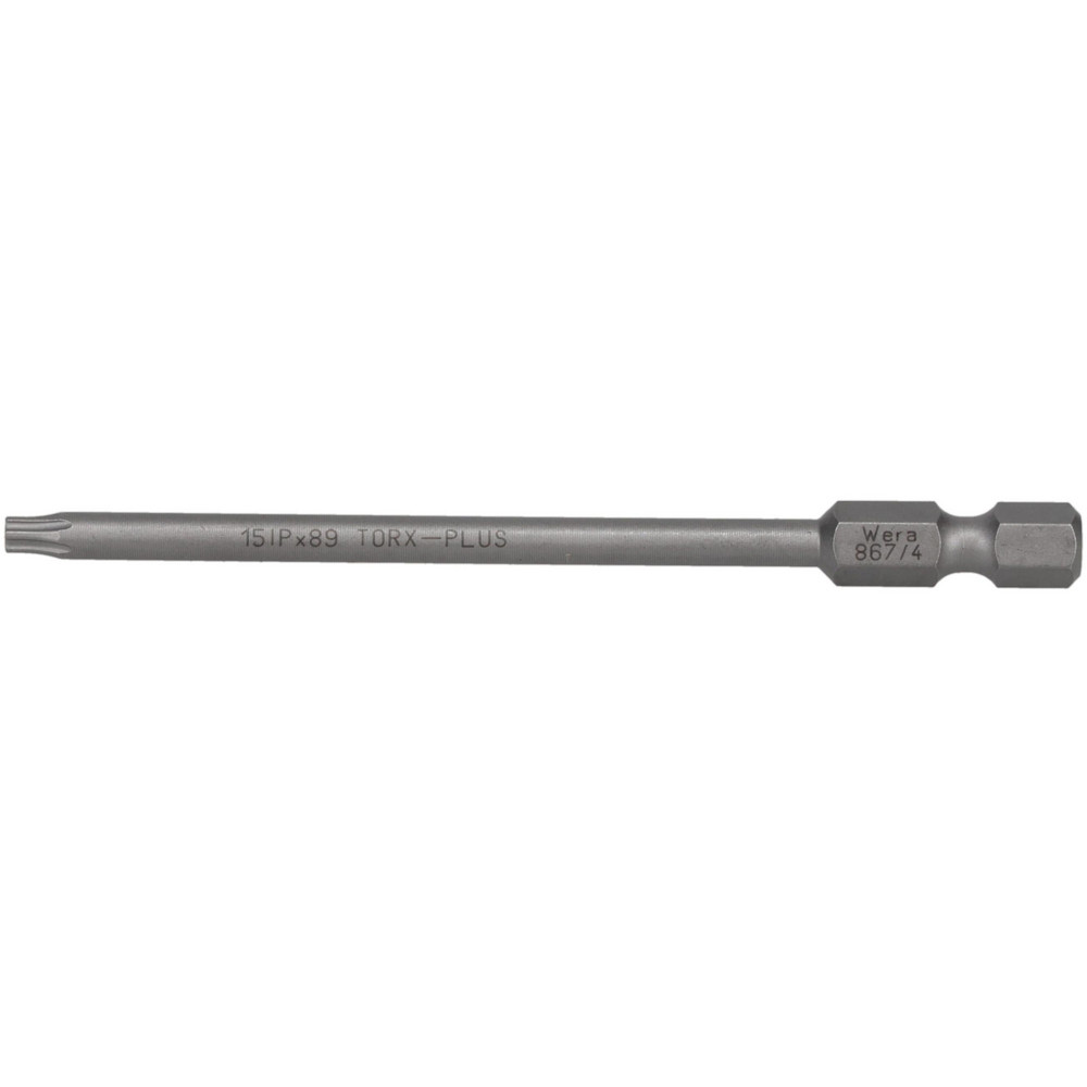 Power Screwdriver Bit: 15IP Torx, 15IP Speciality Point Size, 1/4" Hex Drive