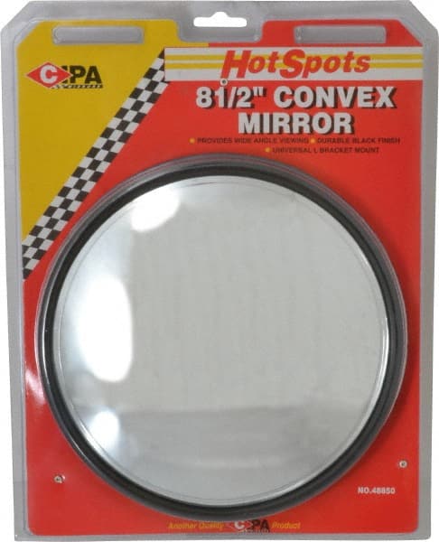 Value Collection 48850 Automotive Full Size Convex Round Mirror with L Bracket 