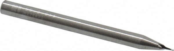 RobbJack SS-2-014 Square End Mill: 0.014 Dia, 0.021 LOC, 1/8 Shank Dia, 1-1/2 OAL, 2 Flutes, Solid Carbide Image