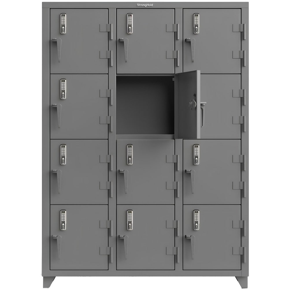 Strong Hold 3 Wide Locker 54 Wide 18 Deep 75 High Electronic strong-hold-3-wide-locker-54-wide-18-deep-75-high-electronic