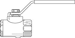 Standard Manual Ball Valve: 1" Pipe