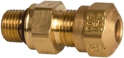 1/4 x M10 Pipe, 150 psi, Brass ISO Port Adapter