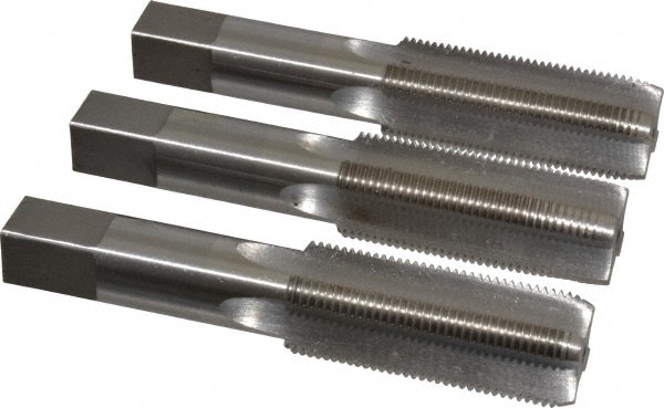 Value Collection MSC-04489175 Tap Set: 1-14 UNS, 4 Flute, High Speed Steel, Bright Finish Image