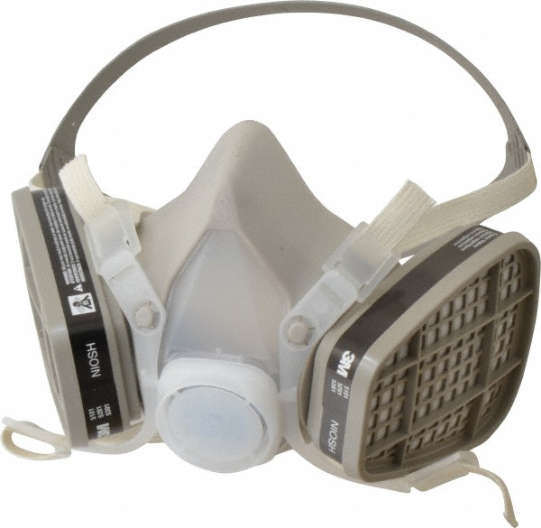 3M Size S, Thermoplastic Elastomer, Half Mask Facepiece Respirator