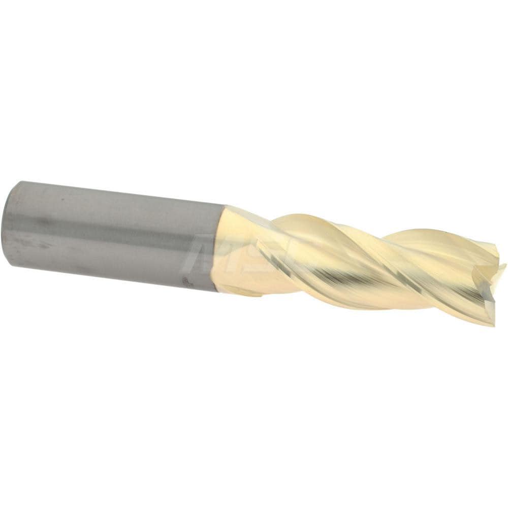 Accupro 3516250C5 Square End Mill: 5/8 Dia, 1-5/8 LOC, 5/8 Shank Dia, 3-1/2 OAL, 3 Flutes, Solid Carbide 