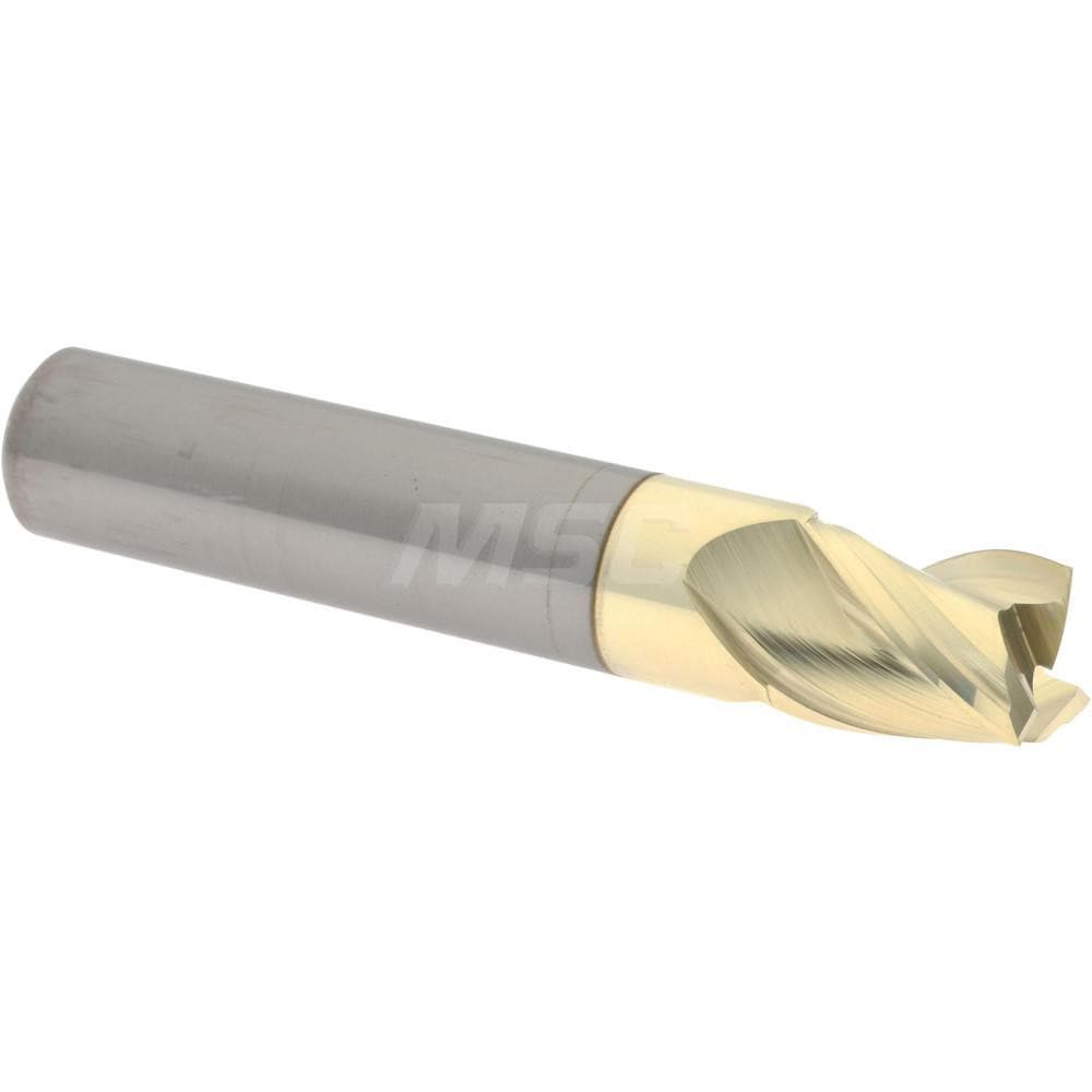 Accupro 351S6250C5 Square End Mill: 5/8 Dia, 3/4 LOC, 5/8 Shank Dia, 3-1/2 OAL, 3 Flutes, Solid Carbide 