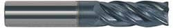 Accupro 446MM02362SQC11 Square End Mill: 0.2362 Dia, 0.748 LOC, 4 Flutes, Solid Carbide 