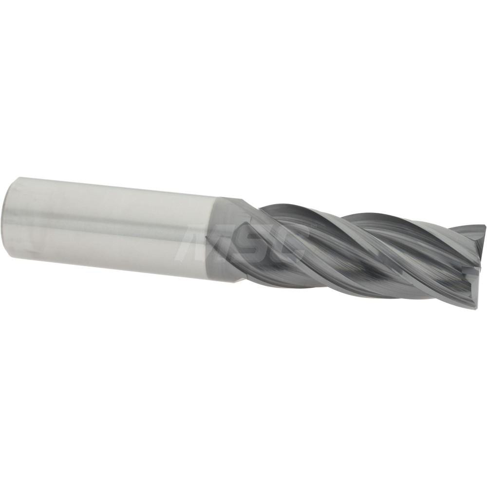 Accupro 4466250C11 Corner Chamfer End Mill: 0.625" Dia, 1.625" LOC, 4 Flute, 0.015" Chamfer Width, Solid Carbide 