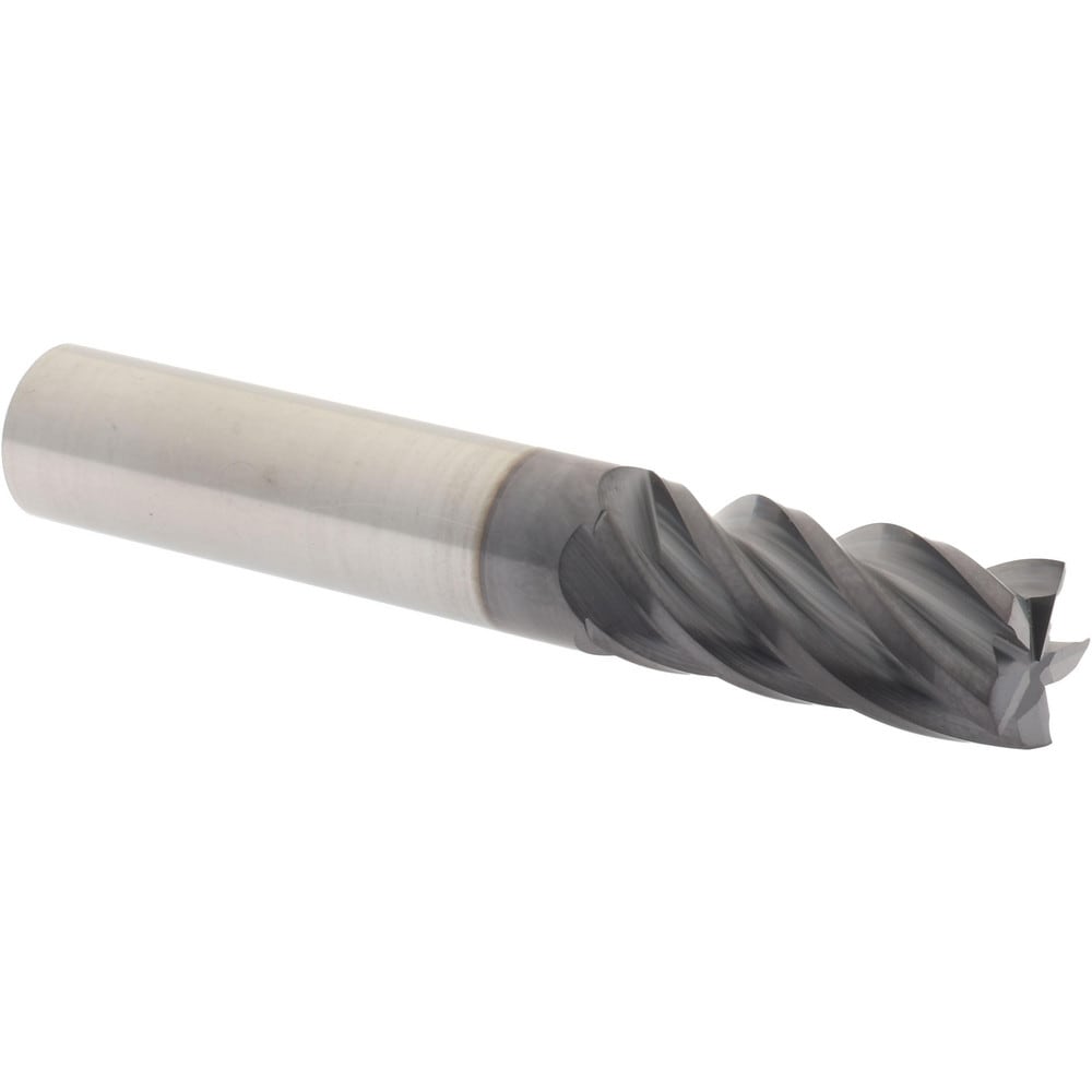 Accupro 5464375C11 Square End Mill: 7/16 Dia, 1 LOC, 7/16 Shank Dia, 2-3/4 OAL, 5 Flutes, Solid Carbide 