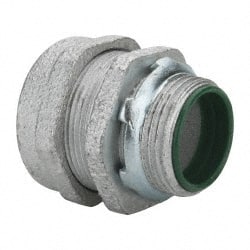 Cooper Crouse-Hinds CPR13 Conduit Connector: For Rigid & Intermediate (IMC), Malleable Iron, 1" Trade Size 