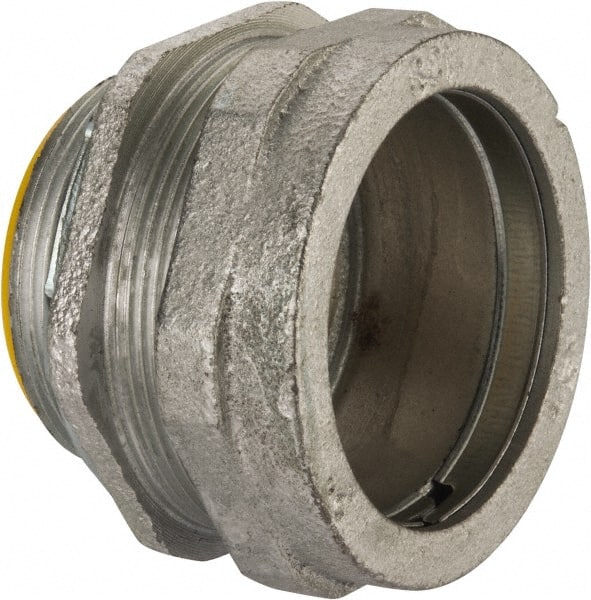 Cooper Crouse-Hinds CPR16 Conduit Connector: For Rigid & Intermediate (IMC), Malleable Iron, 2" Trade Size 