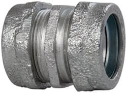 Cooper Crouse-Hinds CPR23 Conduit Coupling: For Rigid & Intermediate (IMC), Malleable Iron, 1" Trade Size 