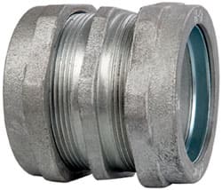 Cooper Crouse-Hinds CPR26 Conduit Coupling: For Rigid & Intermediate (IMC), Malleable Iron, 2" Trade Size 
