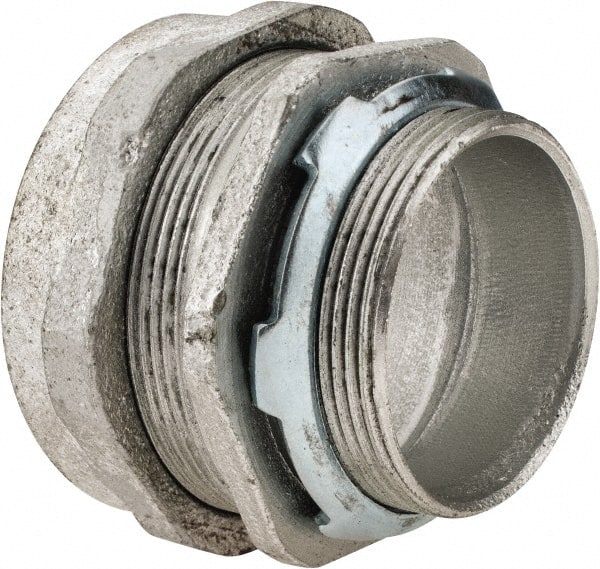 Cooper Crouse-Hinds CPR6 Conduit Connector: For Rigid & Intermediate (IMC), Malleable Iron, 2" Trade Size 