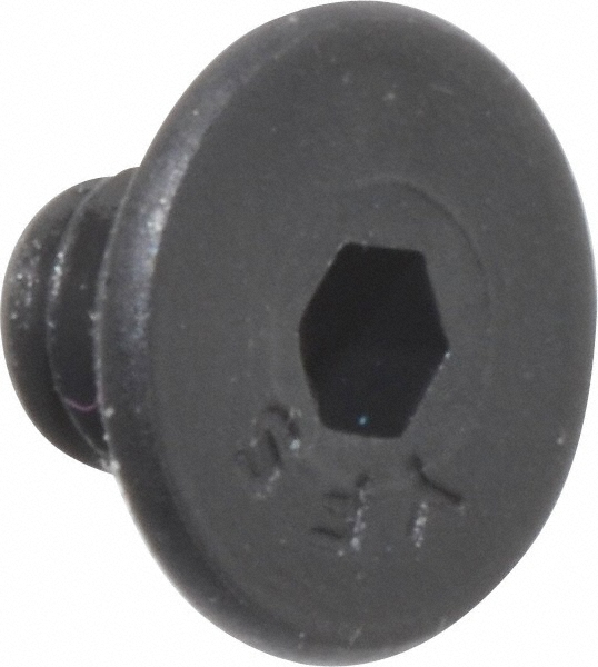 Value Collection 721062PR Flat Socket Cap Screw: #6-32 x 3/16" Long, Alloy Steel, Black Oxide Finish Image