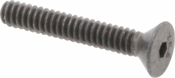 Value Collection 721067PR Flat Socket Cap Screw: #6-32 x 7/8" Long, Alloy Steel, Black Oxide Finish Image