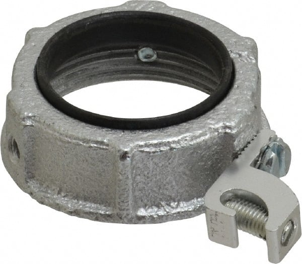 Cooper Crouse-Hinds HGLL 5 Conduit Bushing: For Rigid & Intermediate (IMC), Malleable Iron, 1-1/2" Trade Size 