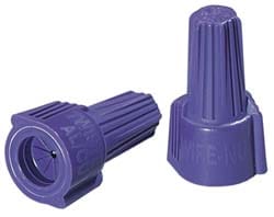 Wing Twist-On Wire Connector: Purple, Corrosion-Resistant