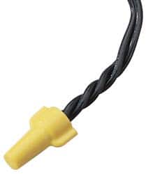 Ideal | Wing-Nut® Wing Twist-On Wire Connector: Yellow, Flame-Retardant, 2 AWG - 221 ° F Max Operating Temp, 600V | Part #30-451J