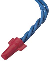 Wing Twist-On Wire Connector: Red, Flame-Retardant, 2 AWG - 221 &deg; F Max Operating Temp, 600V