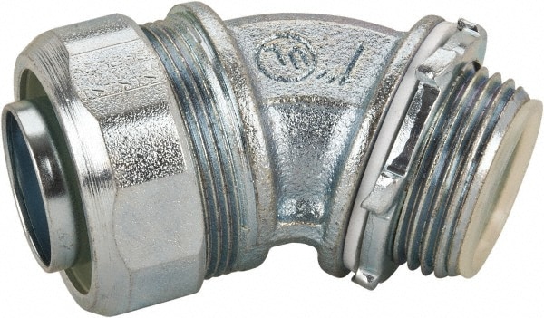 Cooper Crouse-Hinds LTBK10045 Conduit Connector: For Liquid-Tight, Malleable Iron, 1" Trade Size Image