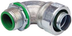 Cooper Crouse-Hinds LTBK7590 Conduit Connector: For Liquid-Tight, Malleable Iron, 3/4" Trade Size 