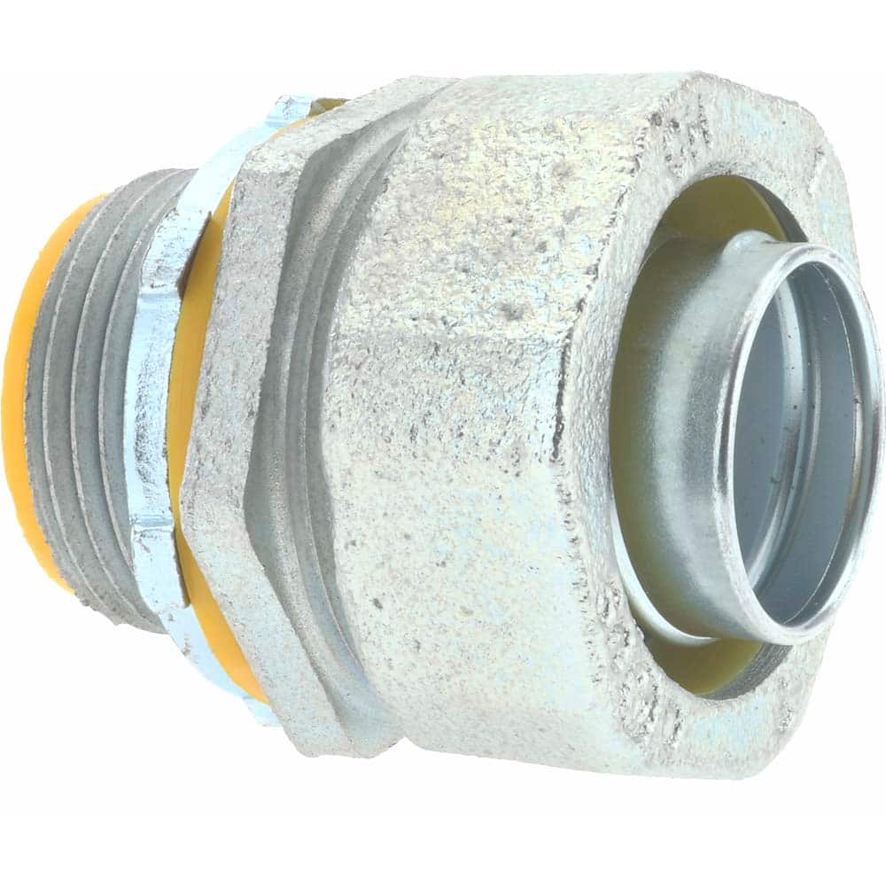 Cooper Crouse-Hinds LTB100 Conduit Connector: For Liquid-Tight, Malleable Iron, 1" Trade Size 
