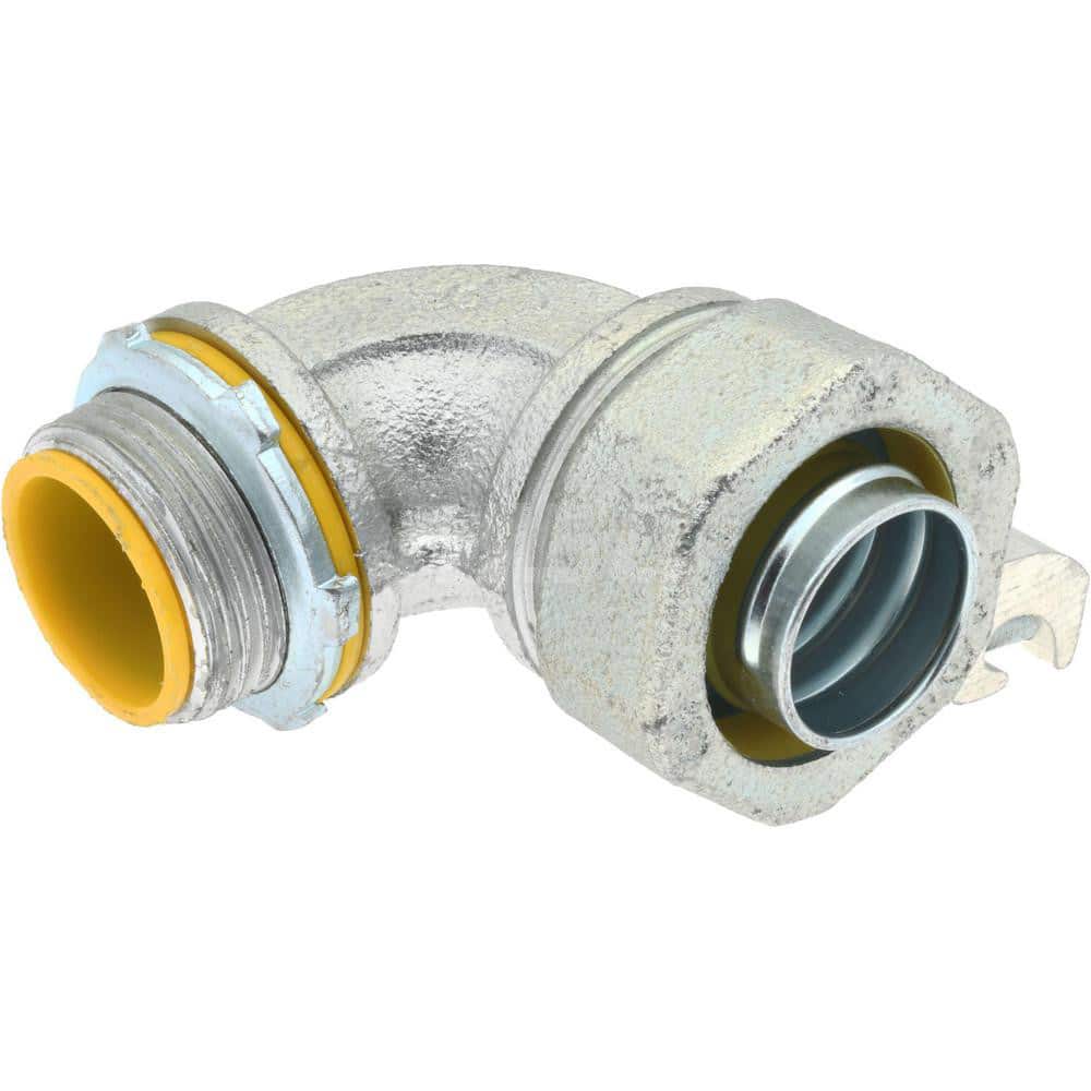 Cooper Crouse-Hinds LTB10090G Conduit Connector: For Liquid-Tight, Malleable Iron, 1" Trade Size 